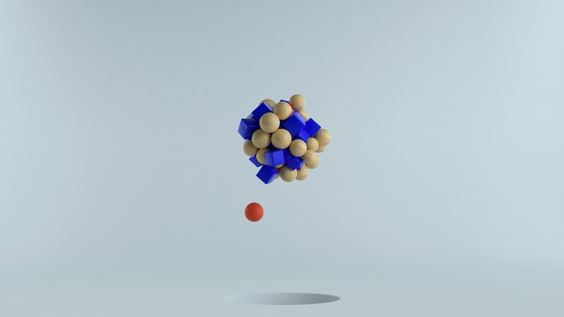 a group of colorful balls