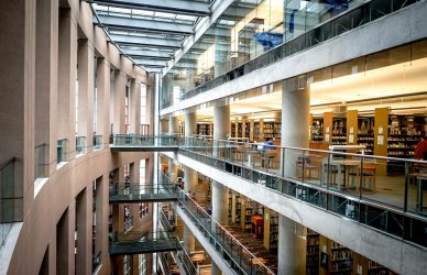 multi-floored structure interior