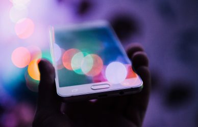 person holding smartphone