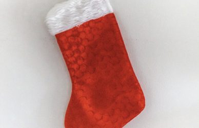 red and white santa hat